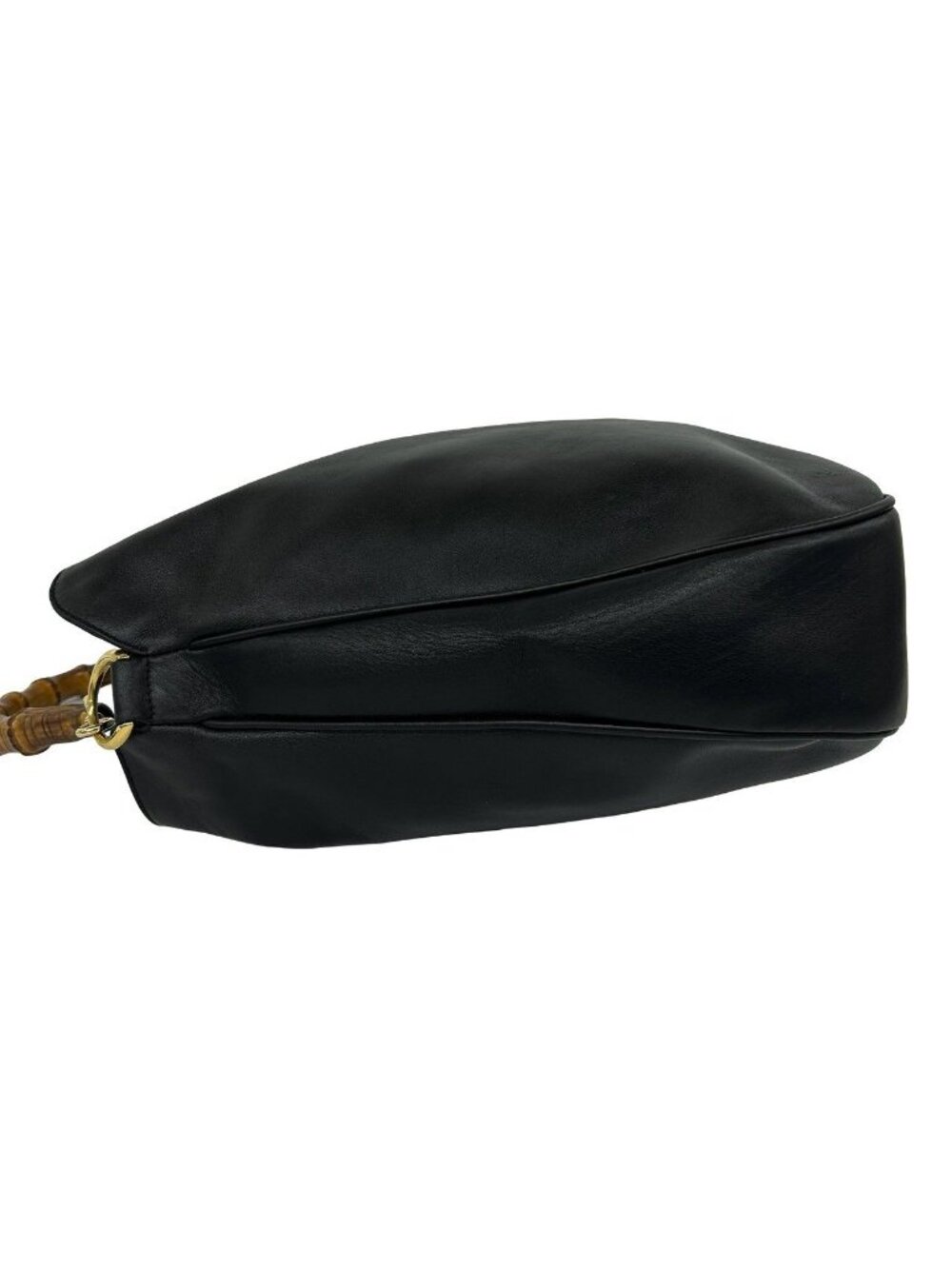 Gucci Vintage Bamboo Leather 2-Way Shoulder Bag Black - Picture 5 of 10